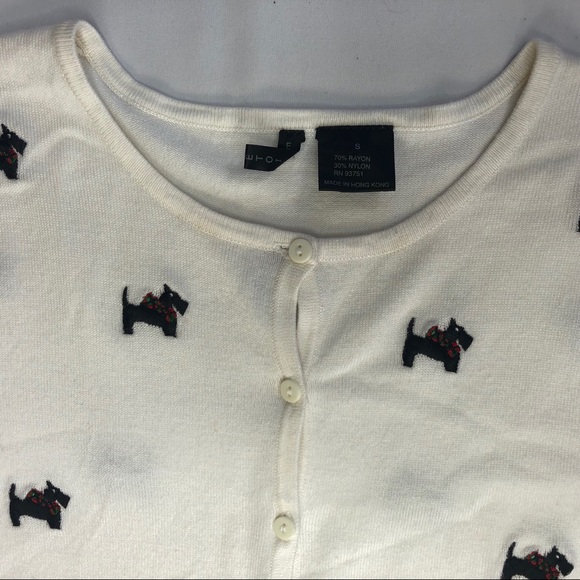 Vintage Etoile Scottie Cardigan Size Small - Picture 3 of 11